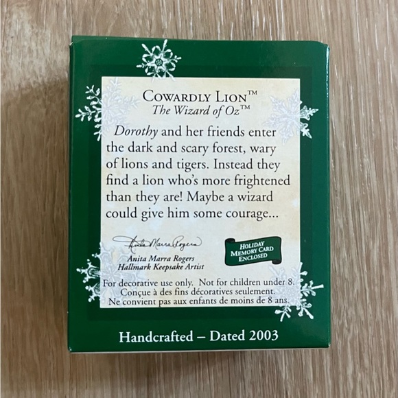 Hallmark Keepsake Cowardly Lion Wizard of Oz - Picture 2 of 3